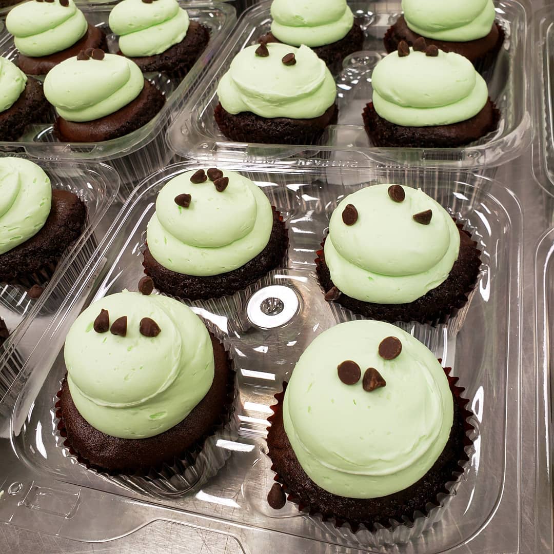Chocolate Mint Cupcakes(4)