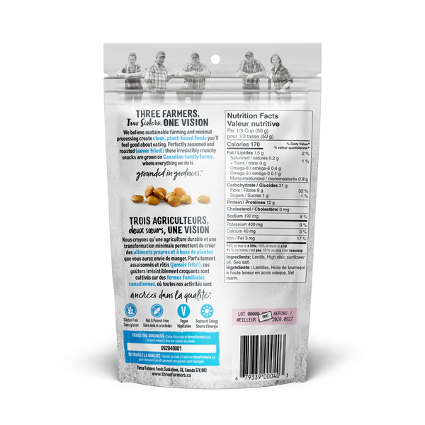 Three Farmers - Sea Salt Roasted Lentils