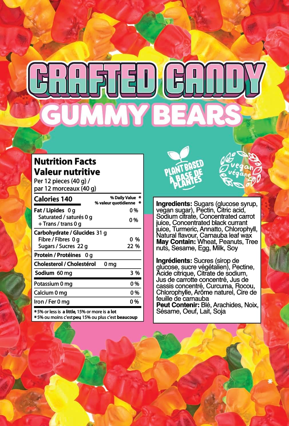 Crafted Candy - Gummy Bear, Vegan