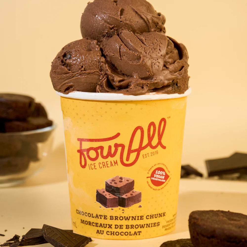Four All Ice Cream - Chocolate Brownie - Vegan