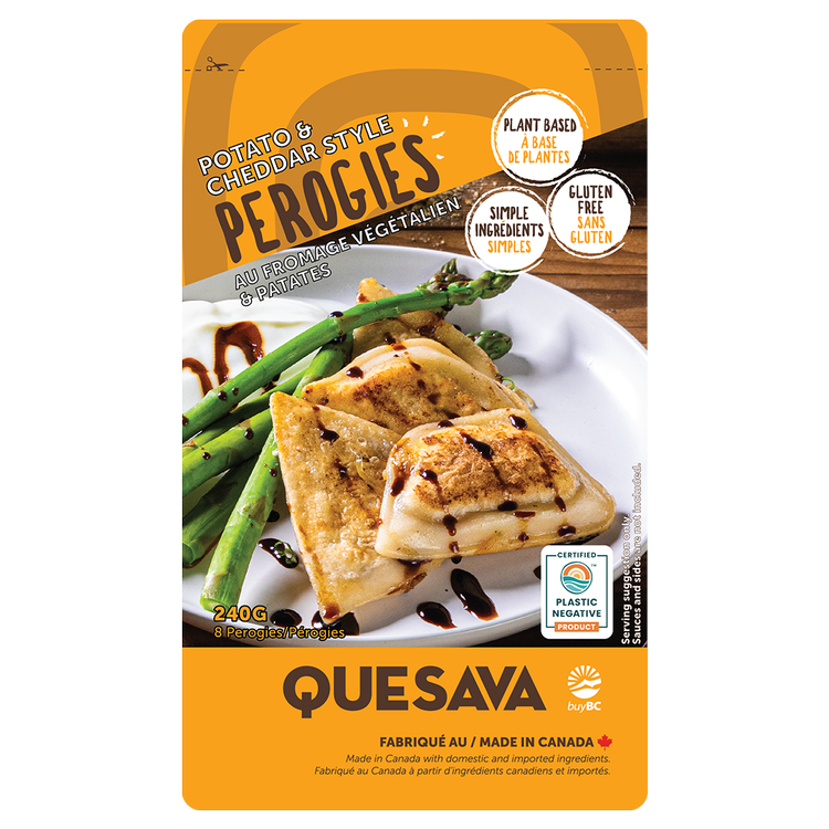 Quesava Cheddar Style Vegan Peirogi