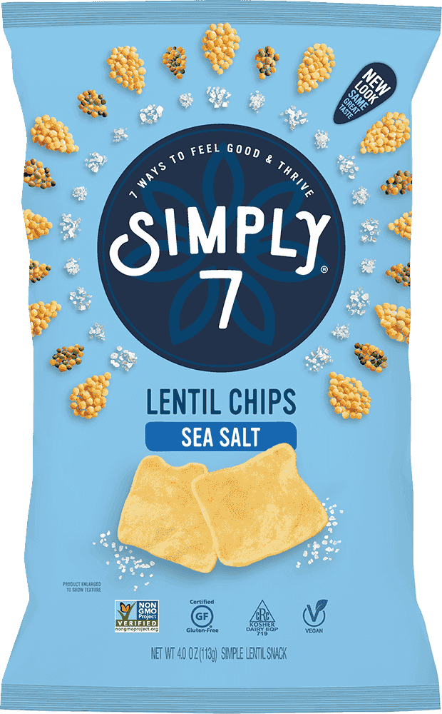 Simply 7 Snacks - Lentil Chips - Sea Salt