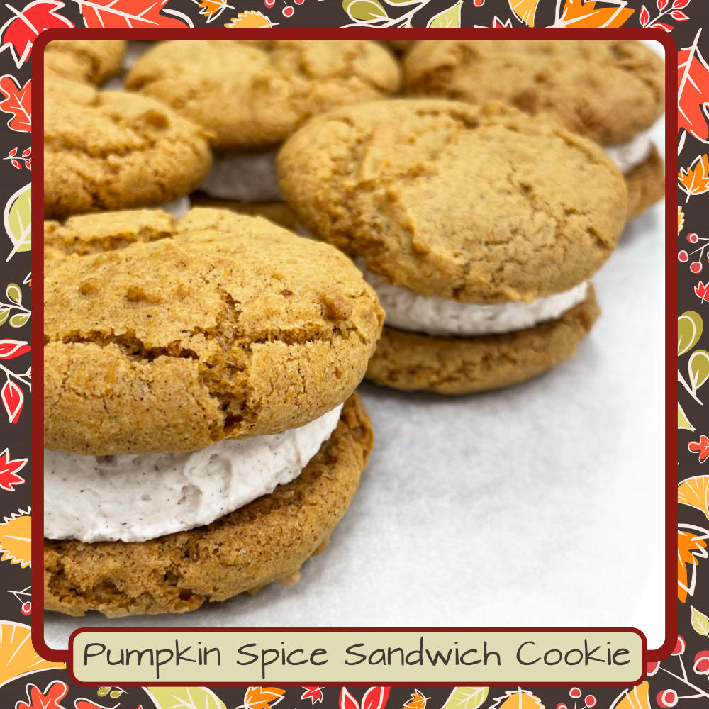 Pumpkin Spice Sandwich Cookie