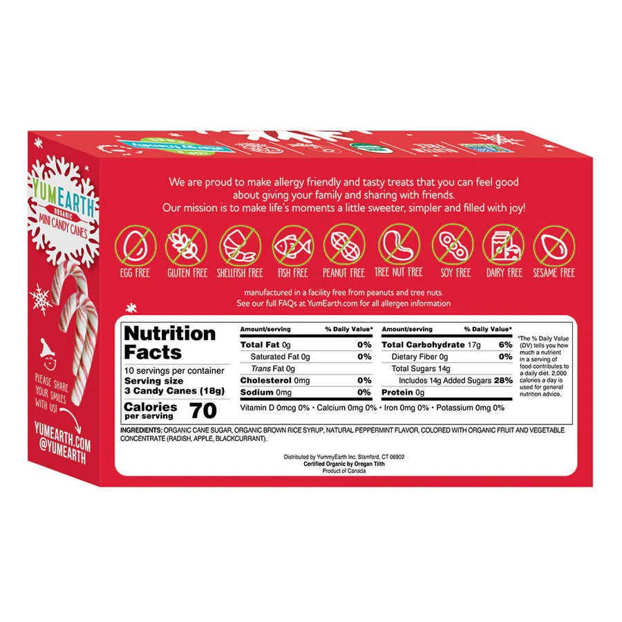 Yum Earth - Organic Mini Candy Canes