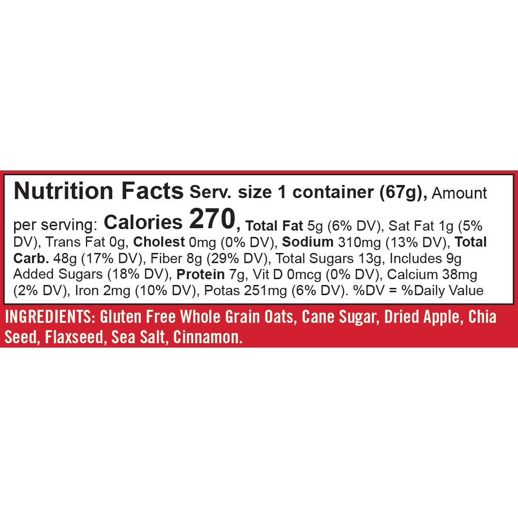 Bob's Red Mill - Oatmeal, Apple Cinnamon