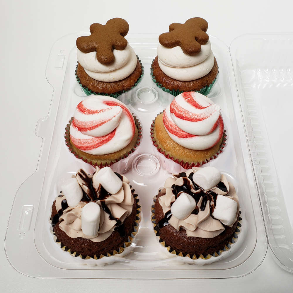 Holiday Mixed Cupcake Pack (6)