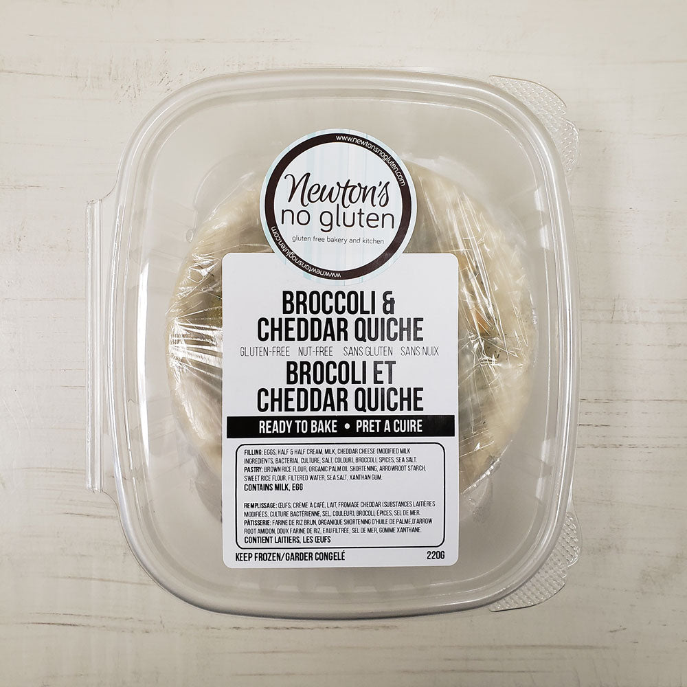 Broccoli & Cheddar Quiche 5" (ready to bake)