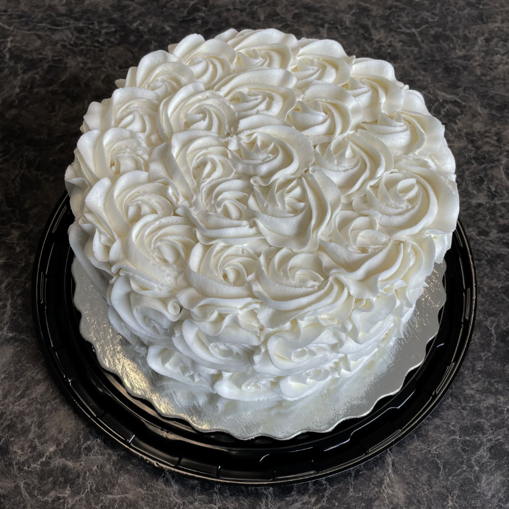Vanilla Cake with Vanilla Rose Icing