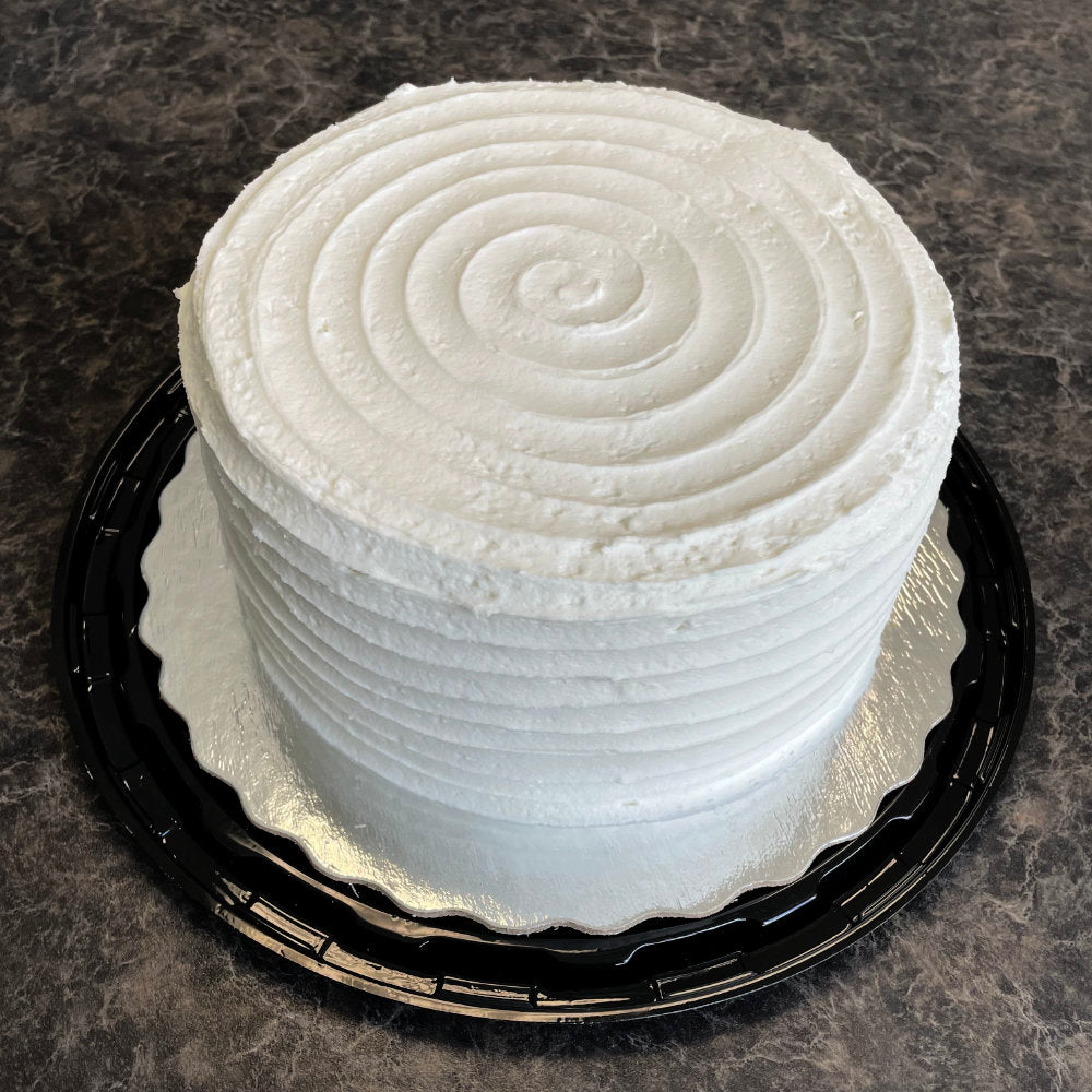 Vanilla Cake with Vanilla Swirl Icing