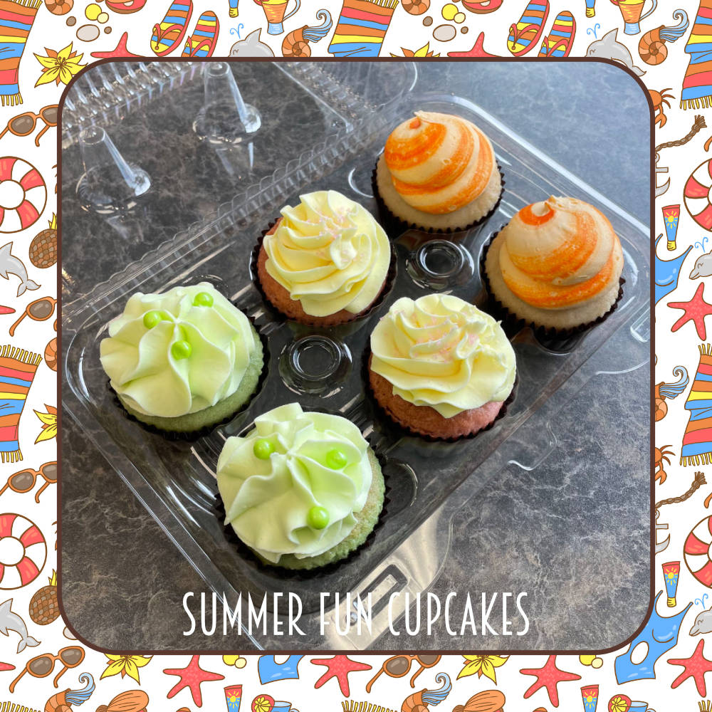 Cupcakes - Summer Fun Mixed Pack (6)