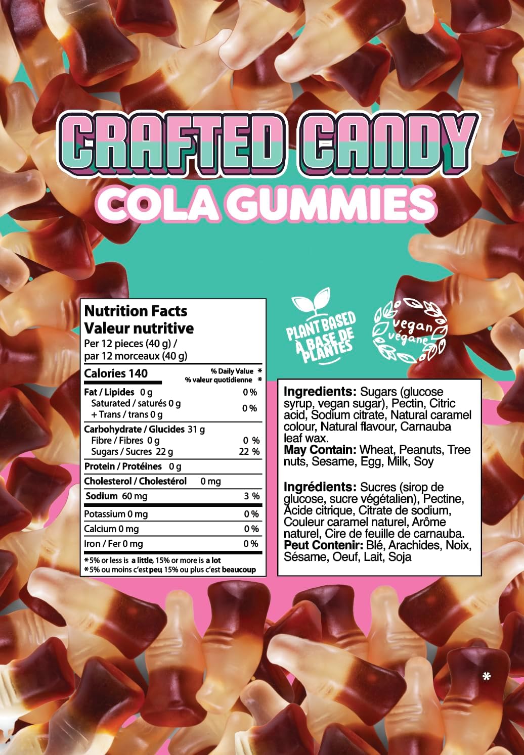 Crafted Candy - Cola Gummies, Vegan