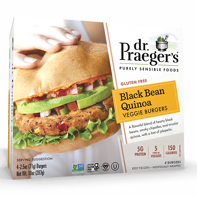 Dr. Praeger's Black Bean Burgers