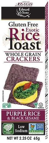 Edward & Sons - Exotic Purple Rice Toast Crackers