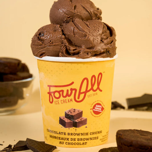 Four All Ice Cream - Chocolate Brownie - Vegan