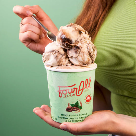 Four All Ice Cream - Mint Fudge Ripple - Vegan