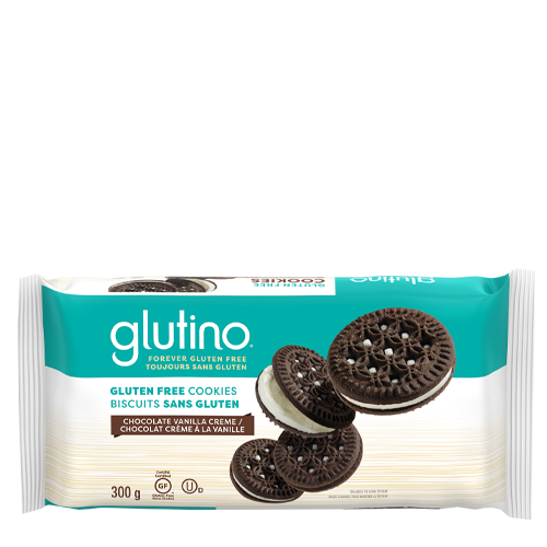 Glutino Chocolate Vanilla Cream Cookies