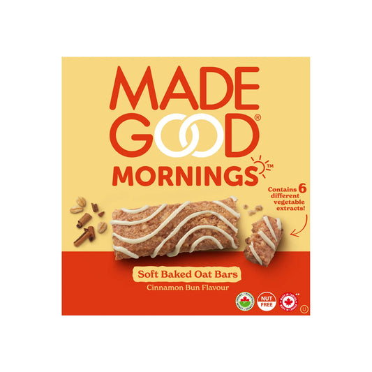 Made Good - Mornings Soft Baked Oat Bars - Cinnamon Roll Flavour