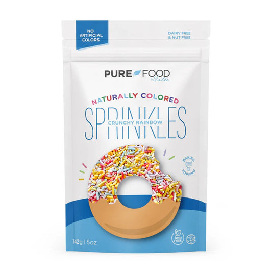 Pure Food Sprinkles - Rainbow Jimmies