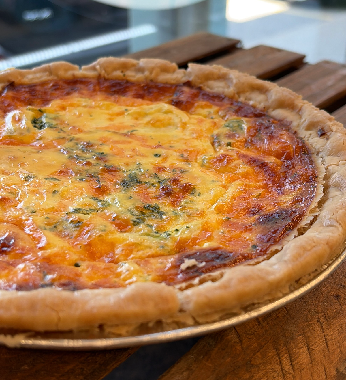 Broccoli & Cheddar Quiche 9" (ready to bake)