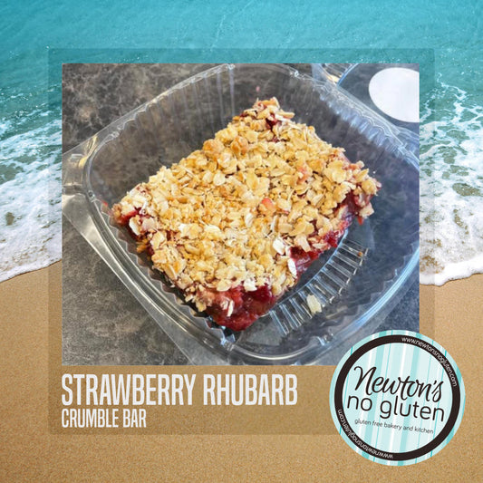 Strawberry Rhubarb Crumble Bar