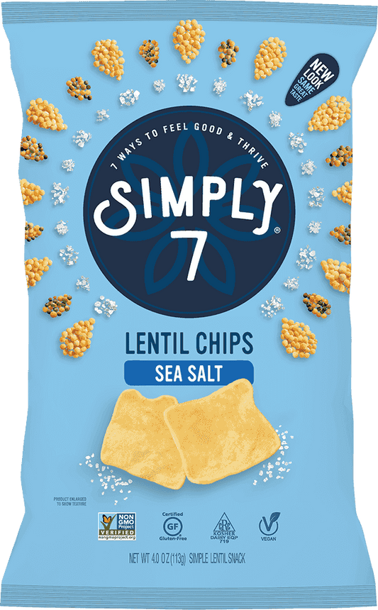 Simply 7 Snacks - Lentil Chips - Sea Salt