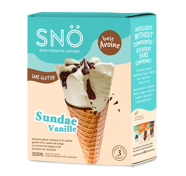 Sno Vanilla Sundae Cone