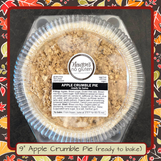 Apple Crumble Pie 9" (ready to bake)