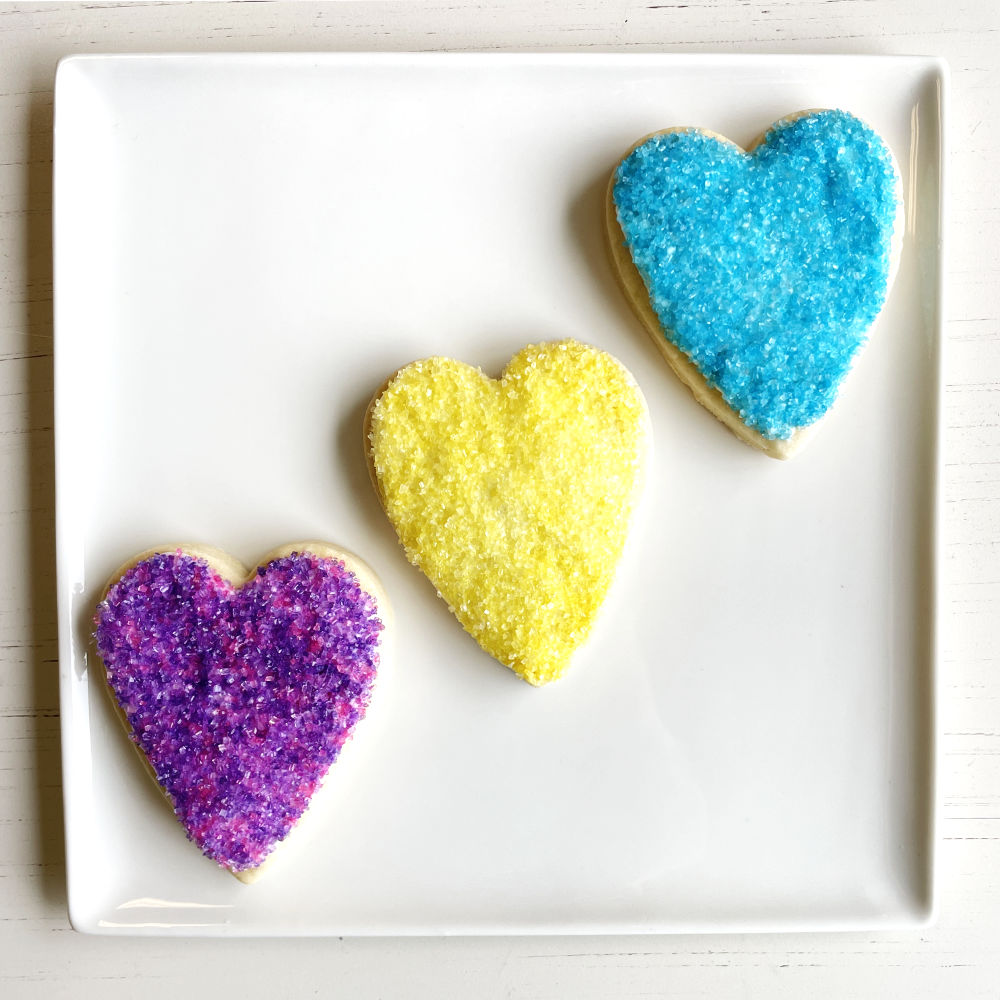 Valentine's Sugar Cookie Hearts