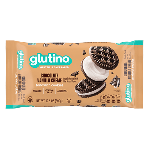 Glutino Chocolate Vanilla Cream Cookies