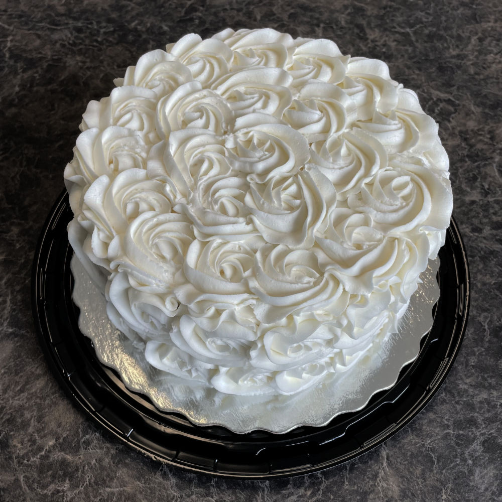 Cakes - Vanilla Cake with Vanilla Rose Icing